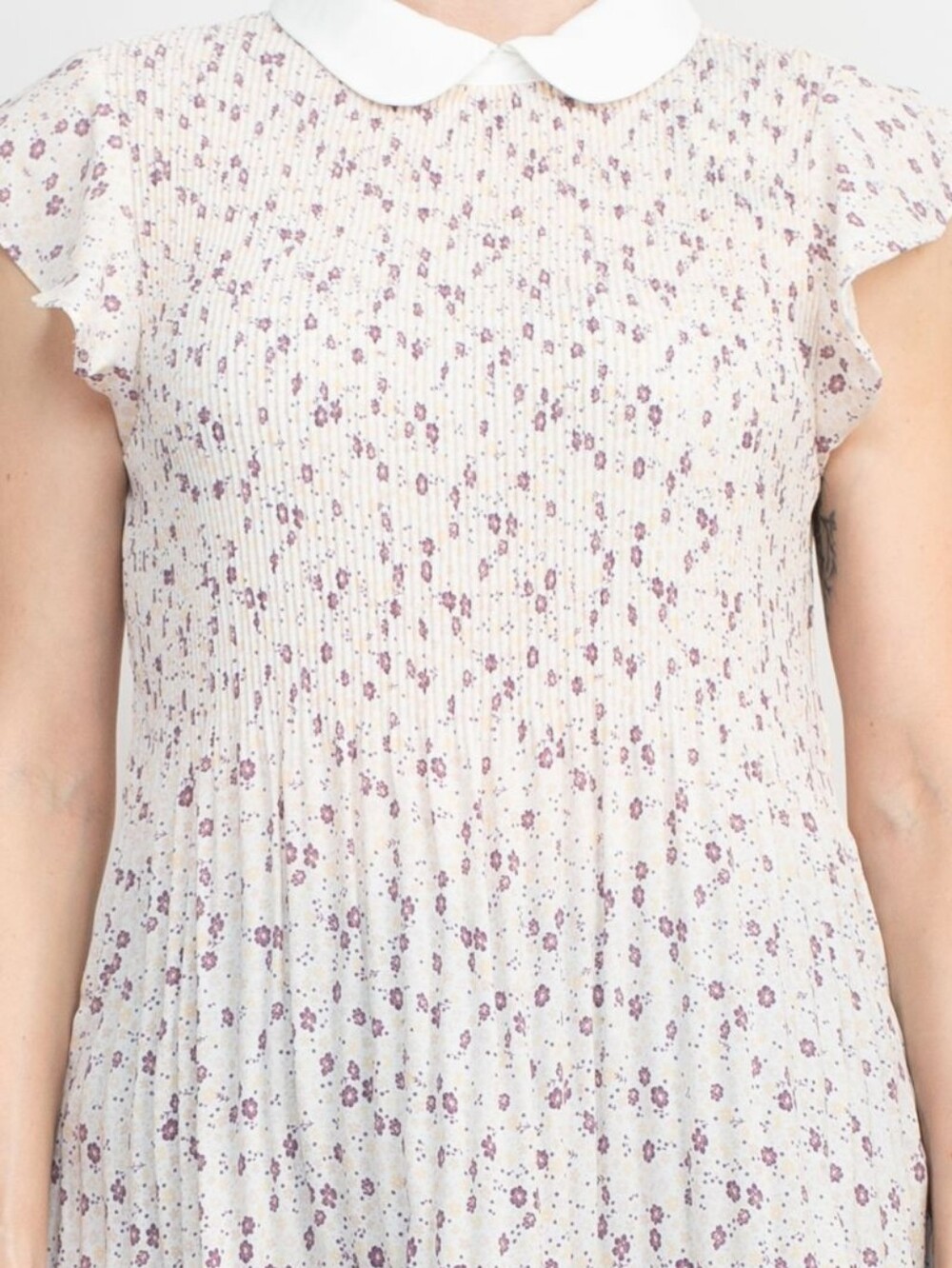 Adrianna Pappel Short Sleeved Collered bouse With Floral Print
